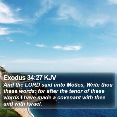 Exodus 34:27 KJV Bible Verse Image