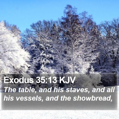 Exodus 35:13 KJV Bible Verse Image