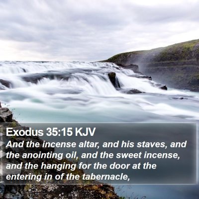 Exodus 35:15 KJV Bible Verse Image