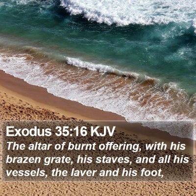 Exodus 35:16 KJV Bible Verse Image
