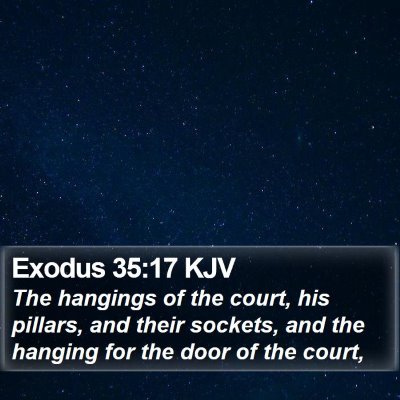 Exodus 35:17 KJV Bible Verse Image