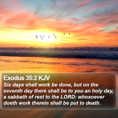 Exodus 35:2 KJV Bible Verse Image