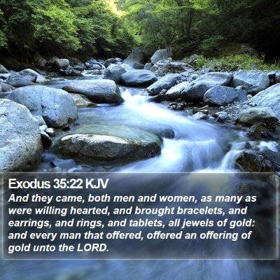 Exodus 35:22 KJV Bible Verse Image