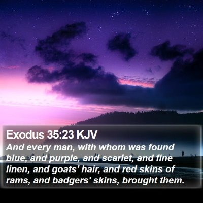 Exodus 35:23 KJV Bible Verse Image