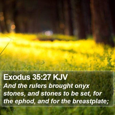 Exodus 35:27 KJV Bible Verse Image