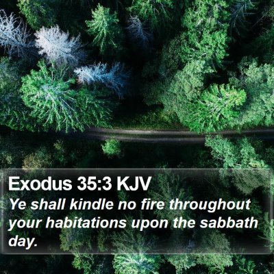 Exodus 35:3 KJV Bible Verse Image