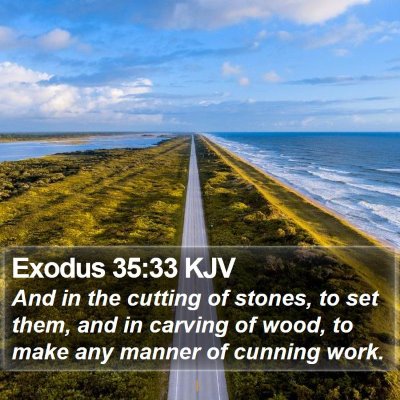 Exodus 35:33 KJV Bible Verse Image