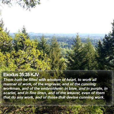 Exodus 35:35 KJV Bible Verse Image