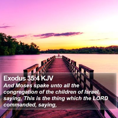 Exodus 35:4 KJV Bible Verse Image