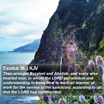 Exodus 36:1 KJV Bible Verse Image