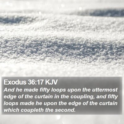 Exodus 36:17 KJV Bible Verse Image