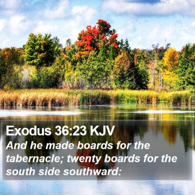 Exodus 36:23 KJV Bible Verse Image