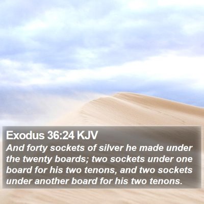 Exodus 36:24 KJV Bible Verse Image