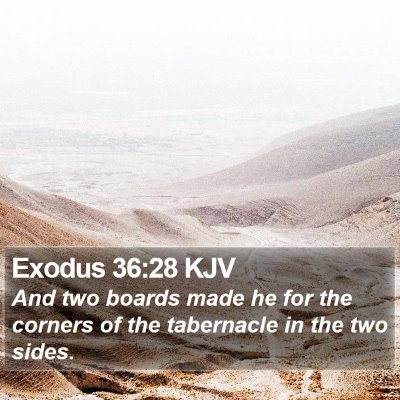 Exodus 36:28 KJV Bible Verse Image