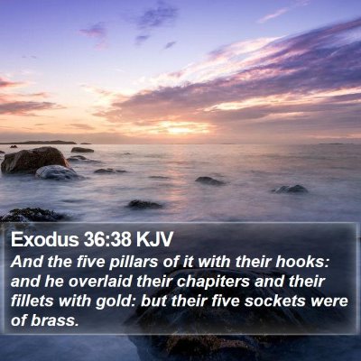 Exodus 36:38 KJV Bible Verse Image