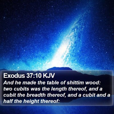 Exodus 37:10 KJV Bible Verse Image