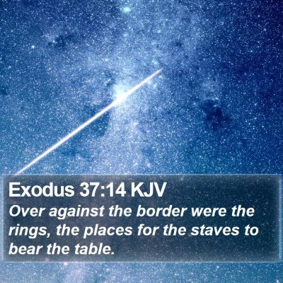 Exodus 37:14 KJV Bible Verse Image