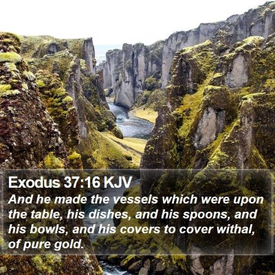 Exodus 37:16 KJV Bible Verse Image