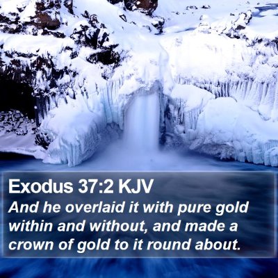 Exodus 37:2 KJV Bible Verse Image