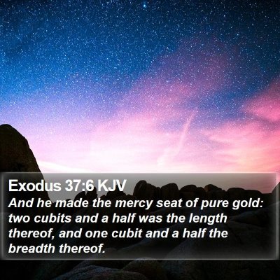 Exodus 37:6 KJV Bible Verse Image