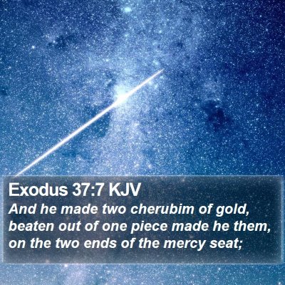 Exodus 37:7 KJV Bible Verse Image