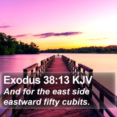 Exodus 38:13 KJV Bible Verse Image