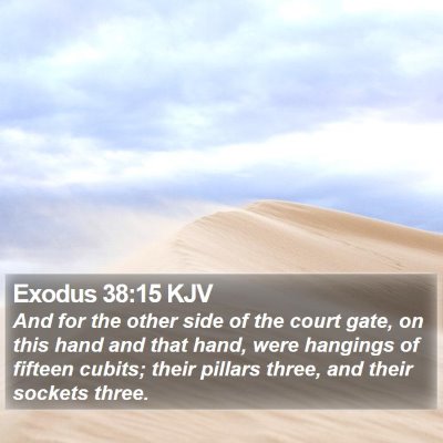 Exodus 38:15 KJV Bible Verse Image