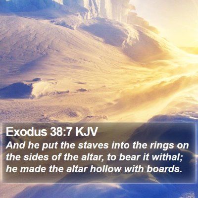 Exodus 38:7 KJV Bible Verse Image