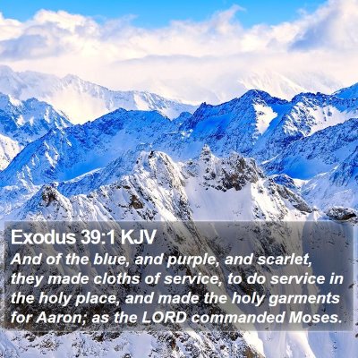 Exodus 39:1 KJV Bible Verse Image