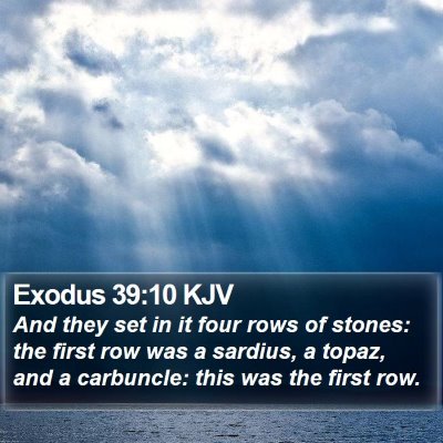 Exodus 39:10 KJV Bible Verse Image