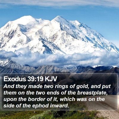 Exodus 39:19 KJV Bible Verse Image