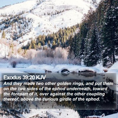 Exodus 39:20 KJV Bible Verse Image