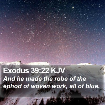 Exodus 39:22 KJV Bible Verse Image