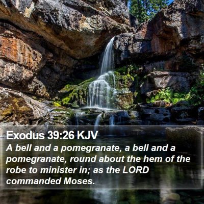 Exodus 39:26 KJV Bible Verse Image
