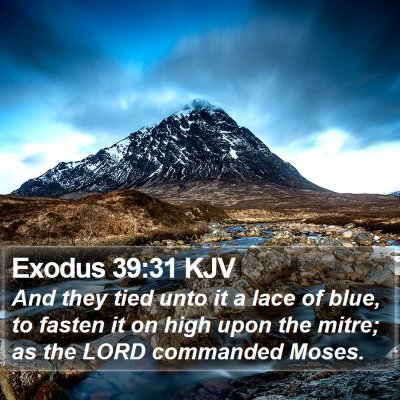 Exodus 39:31 KJV Bible Verse Image