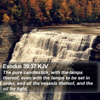 Exodus 39:37 KJV Bible Verse Image
