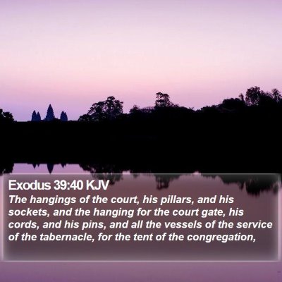 Exodus 39:40 KJV Bible Verse Image