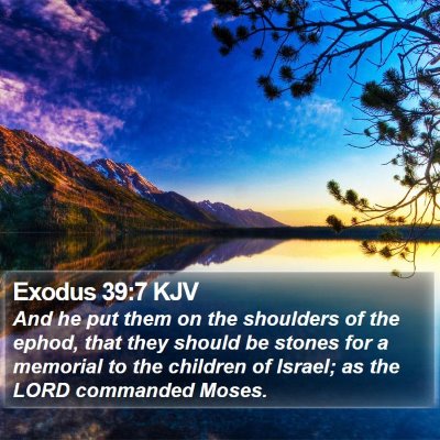 Exodus 39:7 KJV Bible Verse Image