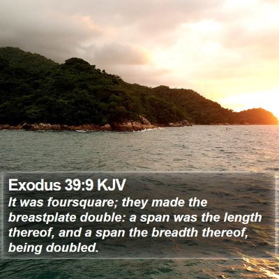 Exodus 39:9 KJV Bible Verse Image