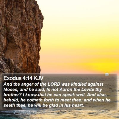 Exodus 4:14 KJV Bible Verse Image