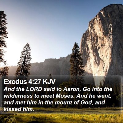 Exodus 4:27 KJV Bible Verse Image
