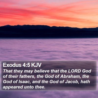 Exodus 4:5 KJV Bible Verse Image