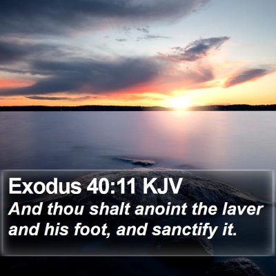 Exodus 40:11 KJV Bible Verse Image