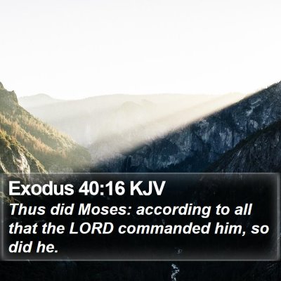 Exodus 40:16 KJV Bible Verse Image