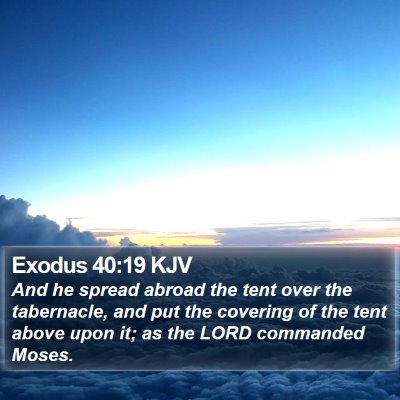 Exodus 40:19 KJV Bible Verse Image