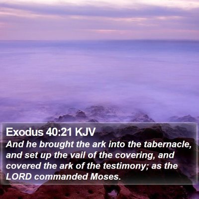 Exodus 40:21 KJV Bible Verse Image