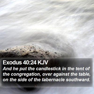 Exodus 40:24 KJV Bible Verse Image