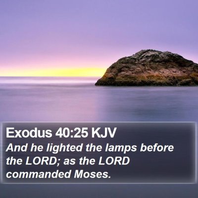 Exodus 40:25 KJV Bible Verse Image