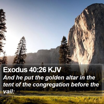 Exodus 40:26 KJV Bible Verse Image