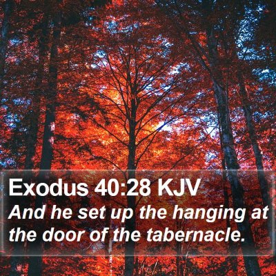 Exodus 40:28 KJV Bible Verse Image